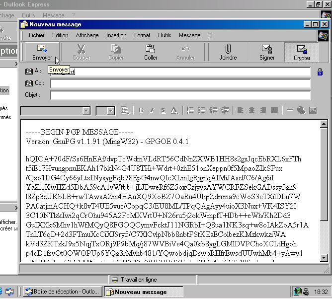 GPG et Outlook Express